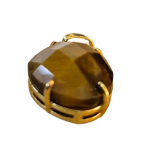 Purple Luxury Tiger Eye rhombus shaped Pendant  Unisex - Image 3