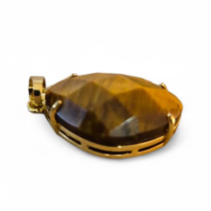 Purple Luxury Tiger Eye rhombus shaped Pendant  Unisex