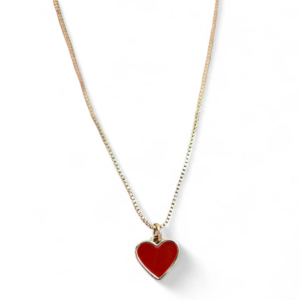 H&M Stylish Red Love Pendant Neck drop Chain accessory   Female