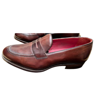 100% Italian brown Leather shoe. 4cee's  Blood Red sole Iron brass toe tip Bow Available in all sizes - Image 5